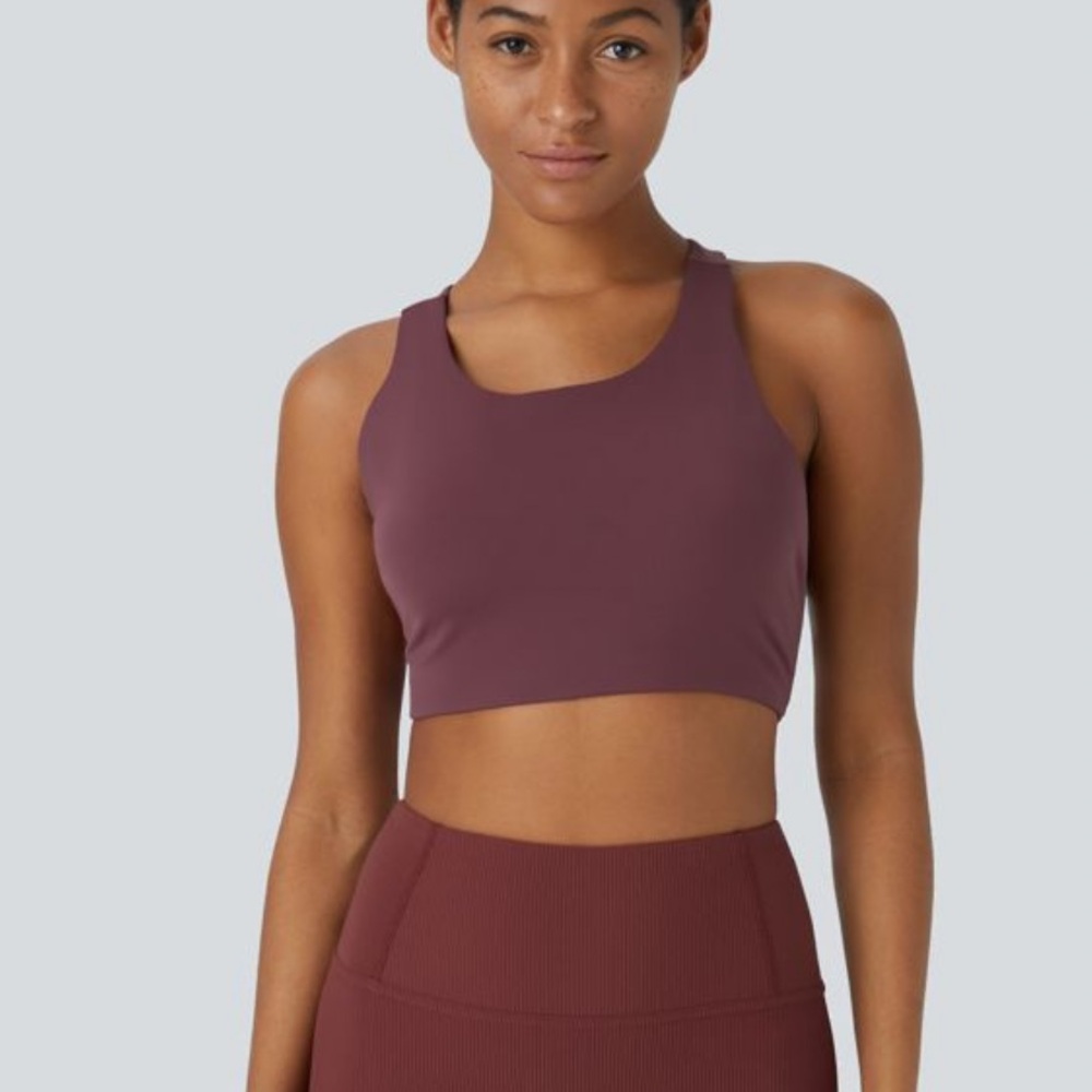*NEW* Softlyzero Plush Low Support Asymmetric Yoga Sports Bra